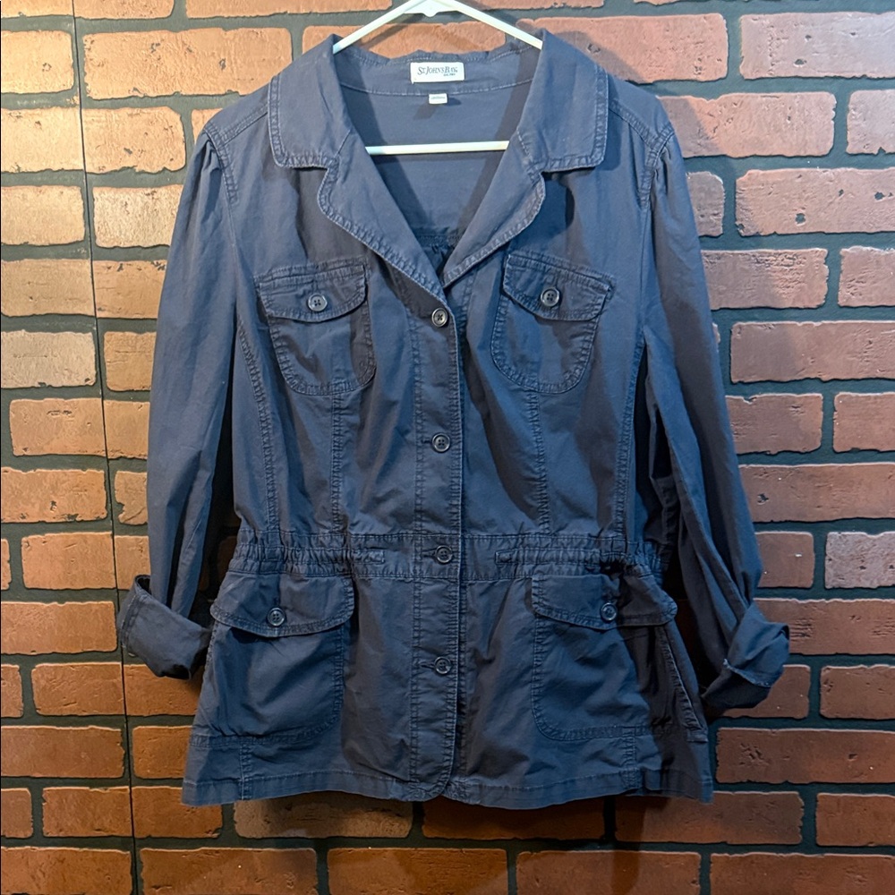 St. John's Bay VINTAGE  Utility Jacket in Navy